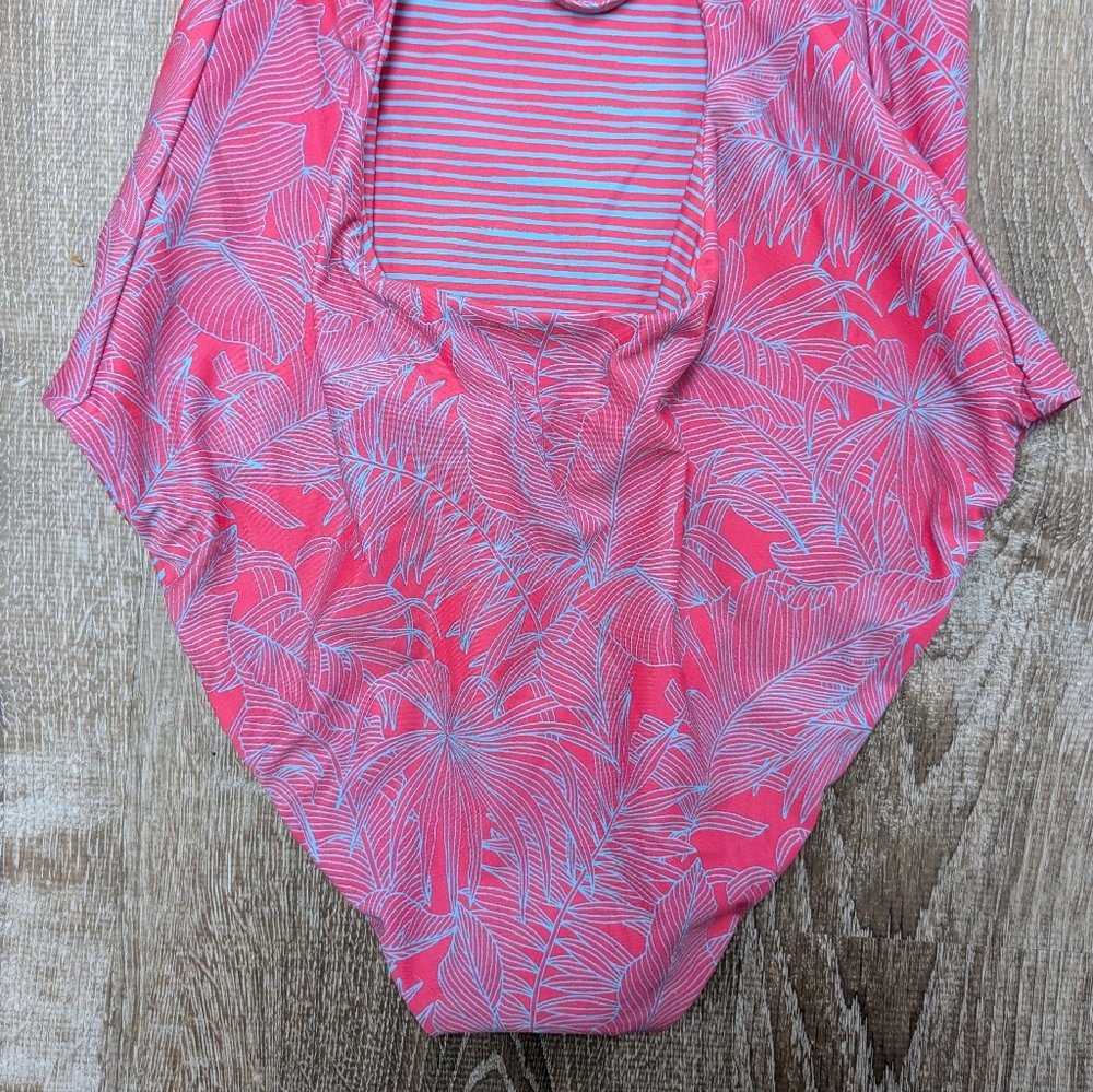 Prana Pink and Blue One Piece Swimsuit - Picture 12 of 15